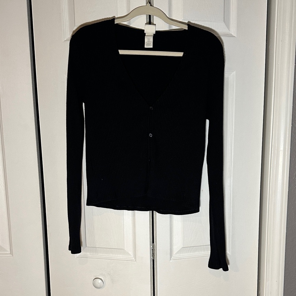 H&M Charcoal Ribbed Sweater